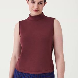 AirEssentials Sleeveless Mock Neck Top